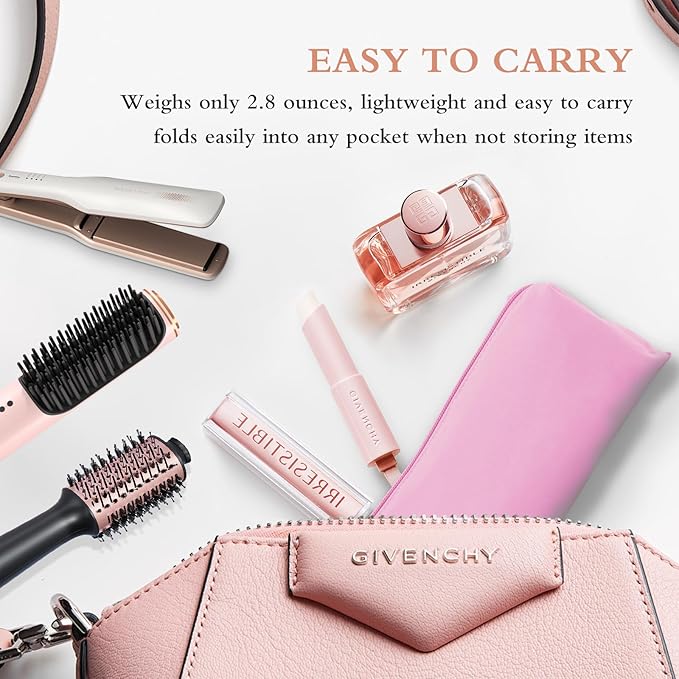 Professional Hot Hair Tools Organizer Bag Portable Travel Heat Resistant Storage Case Pouch for Curling Irons, Flat Irons, Hair Straightener and Styling Tools(17.7" x 3.2"x 3.2")