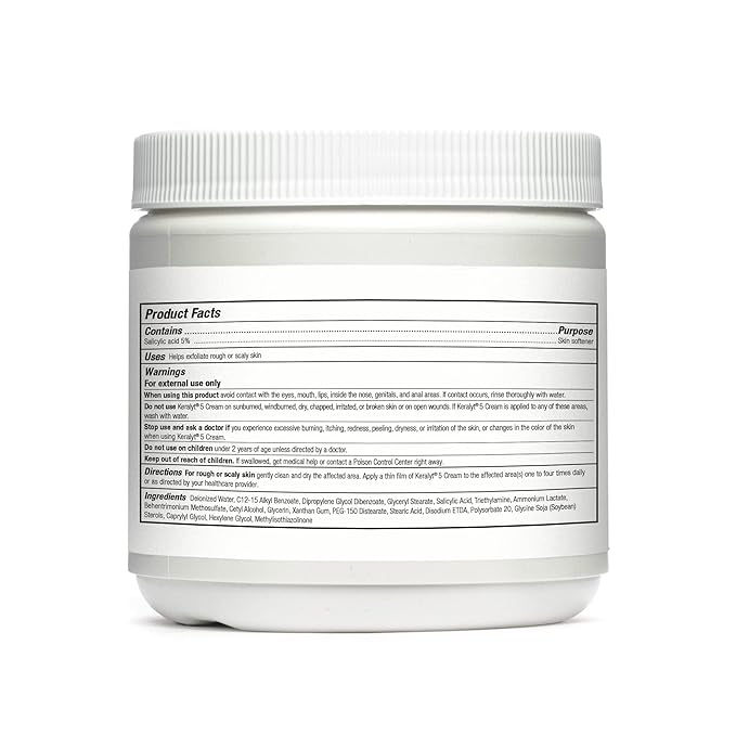 5 Psoriasis Cream - Full Body 5% Salicylic Acid Exfoliating Skin Lotion - Promotes Relief from Itchy, Redness, Dryness, Roughness, and Flakey Skin