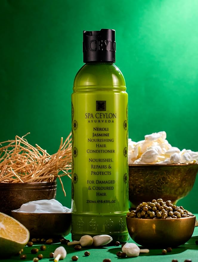 SPA CEYLON Neroli Jasmine Nourishing Hair Conditioner | Nourishes Repairs and Protects | For Damaged and Coloured Hair | Complete Natural Hair Repair