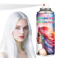 White Hair Spray Color for Women and Kids,One-time Use Temporary Hair Dye,Quick-drying Colored Hair Spray for Halloween Christmas Cosplay,120ML (White）