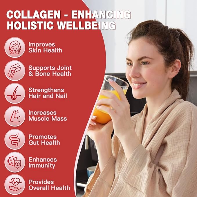 DRFOSTER Multi-Collagen-Peptide-Powder with Probiotics, 50 Servings of Hydrolyzed Collagen Peptides with Hyaluronic Acid, Biotin & Multivitamins - Supports Skin, Hair, Nails Health