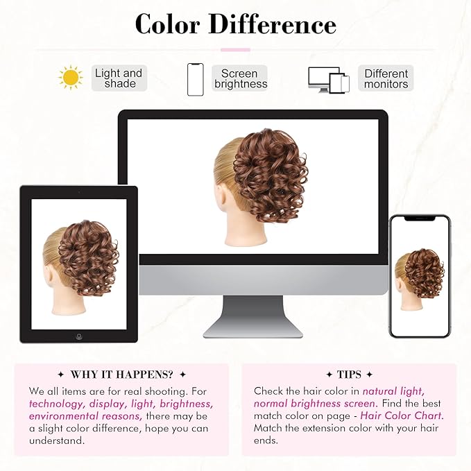 REECHO Ponytail Extension, 9" Claw Clip in Short Curly Wavy Pony Hair Extension Jaw Clip on Pony Tail HP001 Hairpiece for Women - Dark Copper