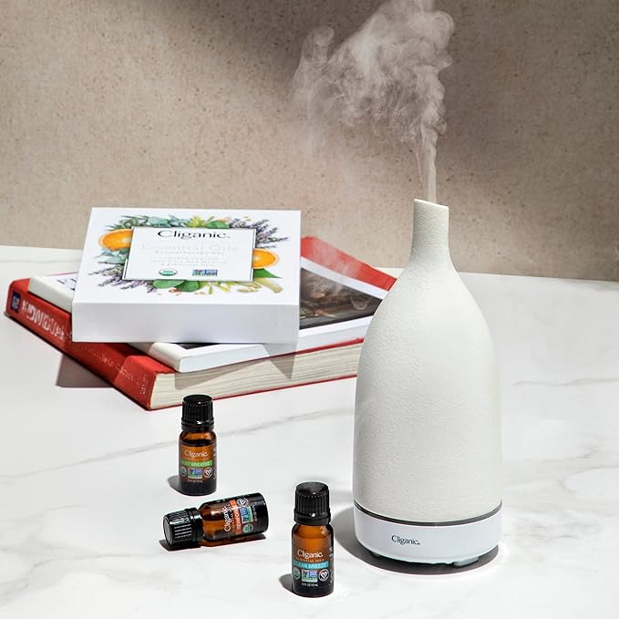 Cliganic Organic Rosemary Essential Oil, 100% Pure Natural, for Hair, Skin, Aromatherapy | Non-GMO Verified (Packaging May Vary)