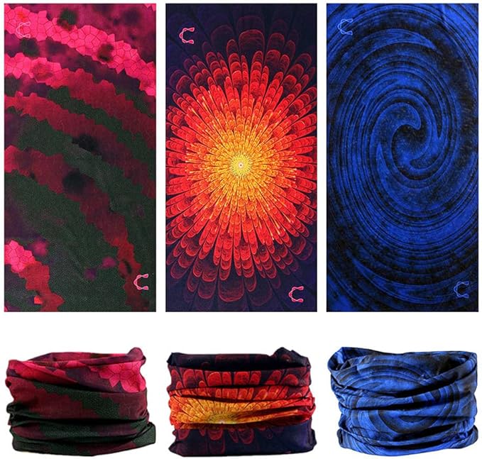 Neck Gaiter Headband Headwear Head Wrap Face Mask Magic Scarf Bandana for Men and Women