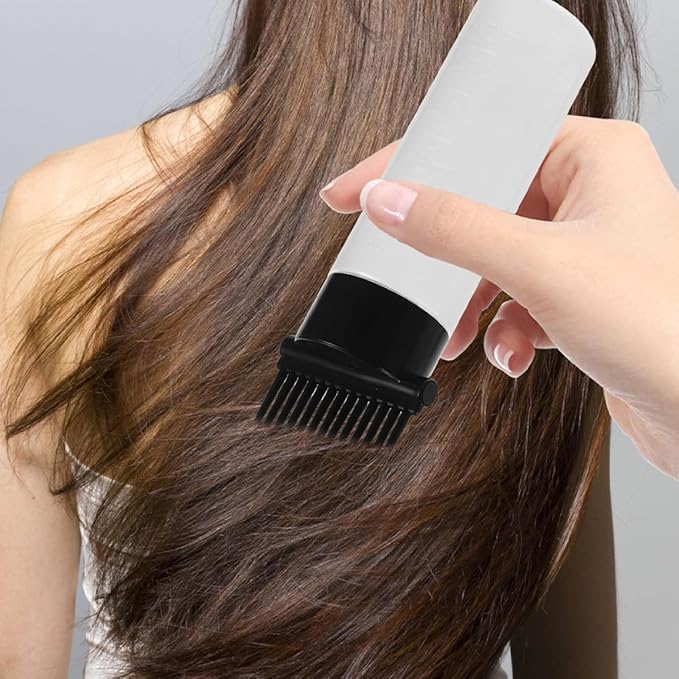 3pcs Hair Coloring Applicator Bottles with Root Comb and Graduated Scale Lightweight Portable Hair Dyeing Oil Applicator for Home and Salon Use