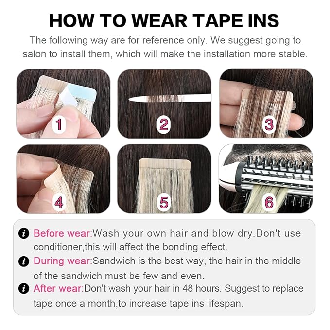 SUYYA Tape in Hair Extensions Human Hair Chestnut Brown 100% Remy Human Hair 20 inches 20pcs 50g/pack Straight Seamless Skin Weft Tape in Extensions(20 inches #6 Medium Brown)