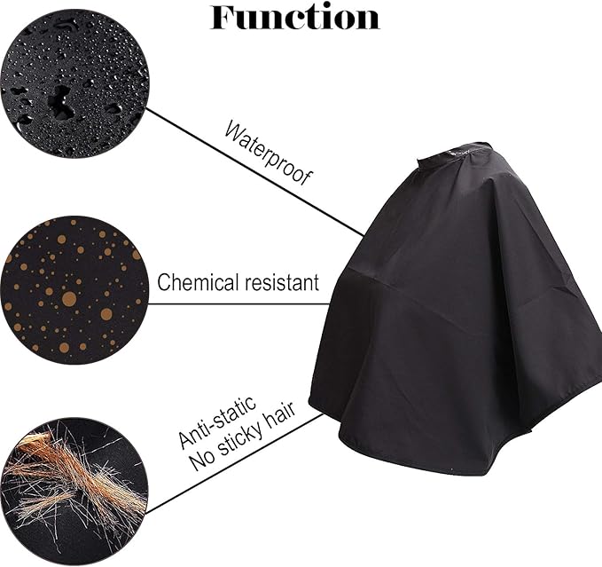Noverlife Makeup Cape Shortie Makeover Bib Beauty Salon Smock for Clients Comb-out Beard Shaving Hairdressing Shampoo Cape
