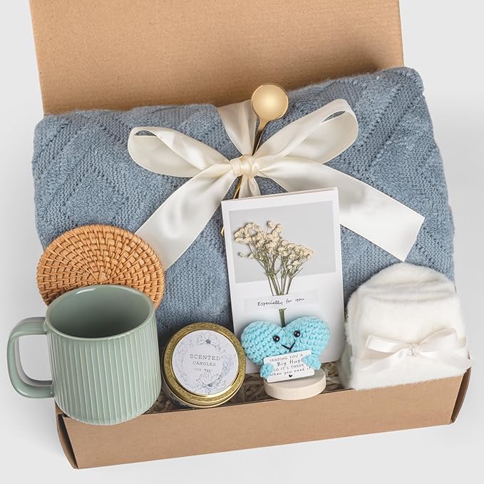 Self Care Gifts Get Well Soon Gift Baskets for Women, Christmas Birthday Gifts for Women Care Package, Unique Sympathy Gift Baskets Spa Thinking of You Gifts Set for Mom Best Friend Sister Wife Her