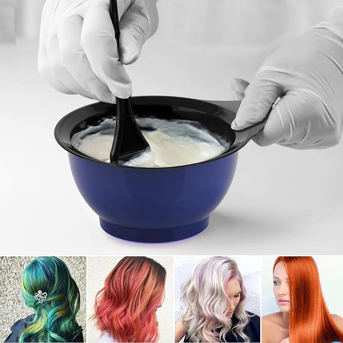 Segbeauty Hair Coloring Mix Bowls, 3pcs Coloring Mixing Tint Bowl, Plastic Hair Dye Bowls Hair Tint Kit for Hair Color Mix for Barber Hairdresser Salon and Home Use