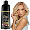 Light Blonde Hair Dye Shampoo for Gray Coverage - 3 IN 1 Hair Color Shampoo with Argan Oil & Ginseng, Ammonia & Paraben Free, Long Lasting Semi-Permanent Natural Color for Women & Men (500ml)