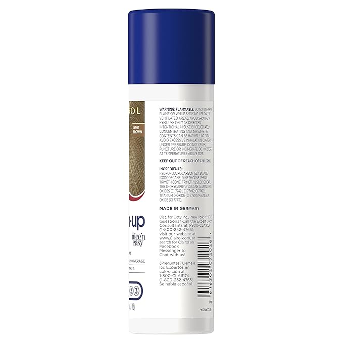 Clairol Root Touch-Up by Nice'n Easy Temporary Hair Coloring Spray, Light Brown Hair Color, Pack of 2
