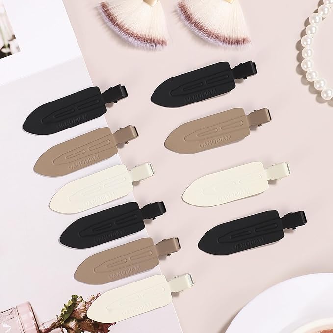 12 Pcs No Bend No Crease Hair Clips, Hair Clips Barrettes for Styling for Women Girls Makeup Accessories, Classic