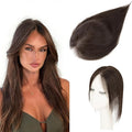 Benehair Clip in Bangs 100% Real Human Hair Extensions 360° Cover Clip on 3D Wispy Bangs for Women Topper Hairpieces for Women Dark Brown