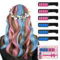 Hair Chalk for Girls - Temporary Bright Hair Color Comb for Birthday, Cosplay, Halloween, Christmas