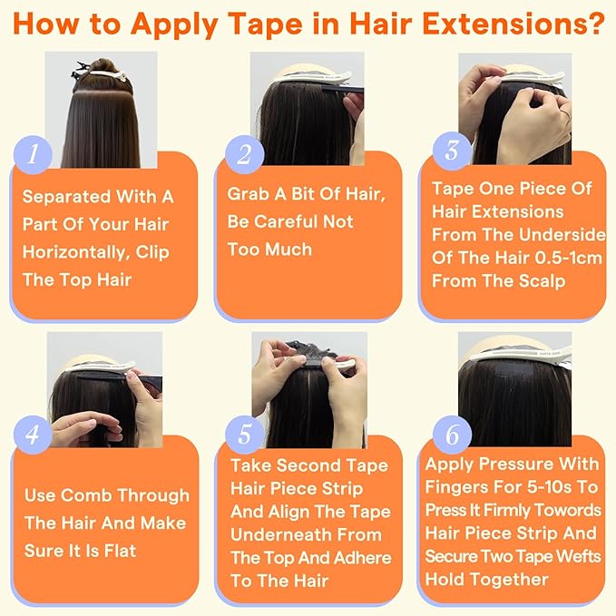 Full Shine Tape Hair Extensions Human Hair 16 Inch 50 Grams Tape in Hair Extensions Double Sided Color 6 Fading to 27 Honey Blonde Highlight 60 Blonde Seamless Skin Weft Extensions 20PCS Add Volume