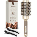AIMIKE Round Brush for Blow Out, Medium Round Hair Brush Nano Thermal Ceramic & Ionic Tech, for Blow Drying & Styling, Curling and Shine - 2.9 inch Barrel w/Boar Bristles