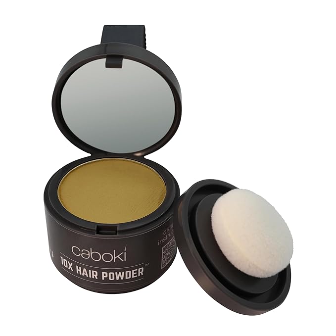 Caboki Hair Volumizer: Root Touch Up, Fill in Hairline & Edges, Cover Thinning, Bald Spots, and Gray Hair - Talc-Free, Healthful Powder for Men and Women. Blonde