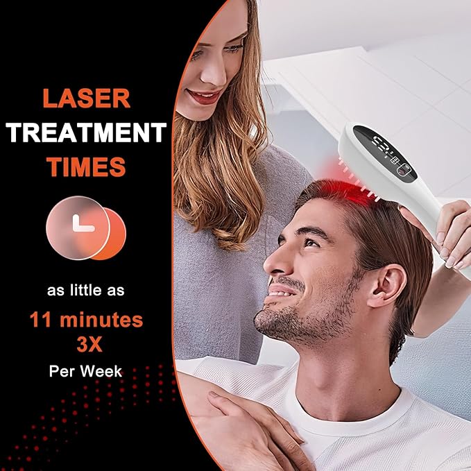 Laser Therapy Hair Growth Comb, Red Light Therapy, Low Level Laser Therapy To Promote Hair Growth in Women and Men