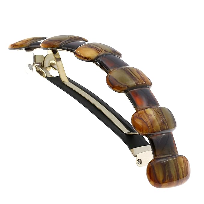 Camila Paris MP802 French Hair Barrette Clip for Girls for Thick Curly Wavy Long Hair, Strong Hold Grip Hair Clips for Women, Automatic, No Slip Durable Styling Girls Hair Accessories, Made in France