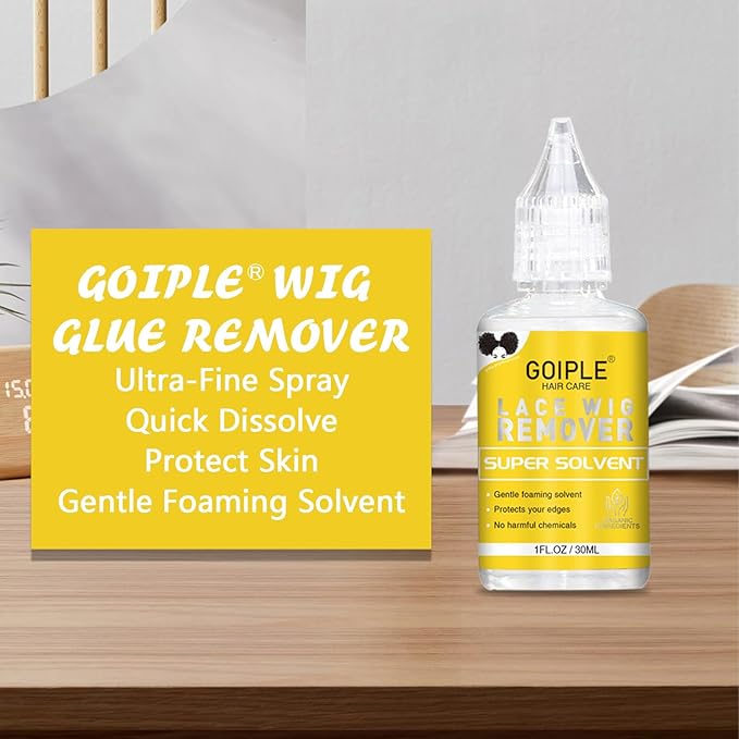 Lace Wig Glue Kit Lace Front Glue Kit for Wigs, Strong Hold Adhesive for Wigs and Hair Systems Invisible Bonding, Adhesive, Wig Remover, Hair Wax Stick, Edge Band, Razor & HD Wig Cap