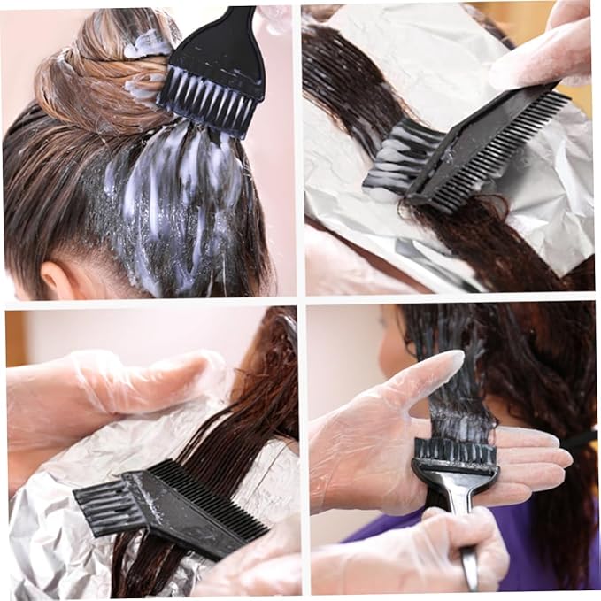 Hair Coloring Dyeing Kit Hair Dye Color Brush Comb Mixing Bowl Styling Tools for Salon 4PCS