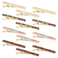 Cobahom 12 Pack Thick Hair Duckbill Metal Duck Teeth Hair Clips for Women - Chic Tortoise Shell Hair Pins in Red, White, Blue, and Pink (2.36 Inch)