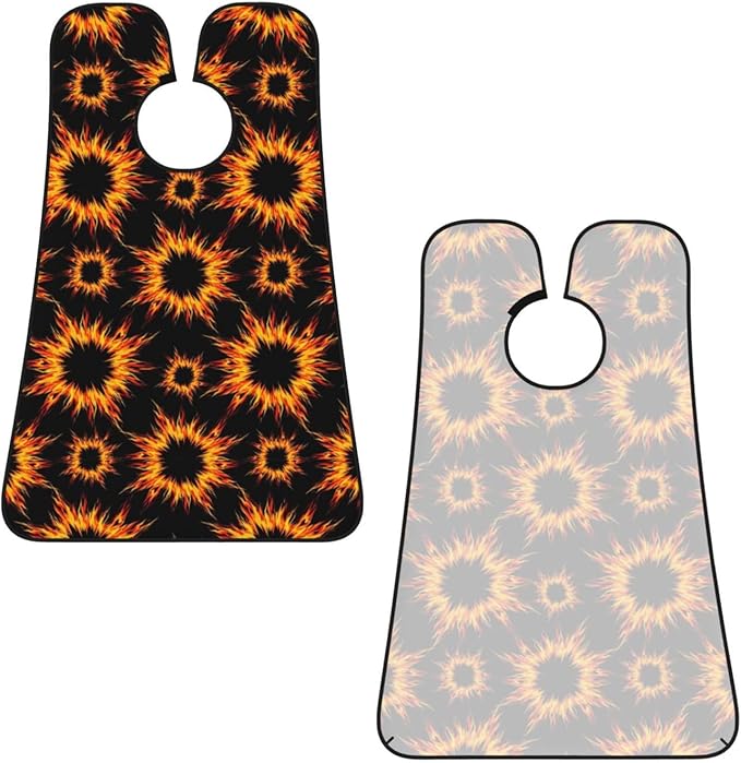 Men's Shaving Accessory Fire Flame, Waterproof Beard Apron with Hair Catcher & Suction Cups