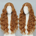 13x4 Synthetic Lace Front Wigs Pre Plucked 26 Inch Long Wavy Ginger Wigs For Black Women 100% Futura Premium HD Lace Wig Ready to Wear Beginner Friendly Daily Party Use