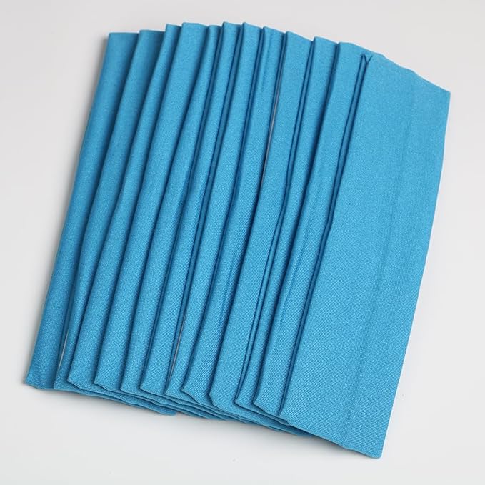Headbands for Women,12PCS,Soft Stretch Elastic Yoga Sport Headbands
