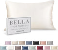 Bella Coterie Luxury Silk Pillowcase for Hair and Skin | 30 Momme | 100% Pure 6A Mulberry Silk | Super Soft | Perfectly Plush [King, White]