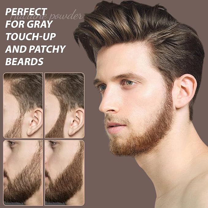 2 Pack Hairline Powder for Women and Men, Used to Root Touch Up Hair Color, Thinning and Gray Hair Coverage and Bald Spots Coverage, Soft Brown