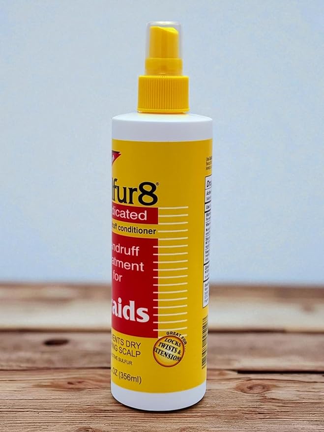 Dandruff Treatment Spray for Braids – Scalp Relief with Salicylic Acid – Itch & Flake Control - 12 oz