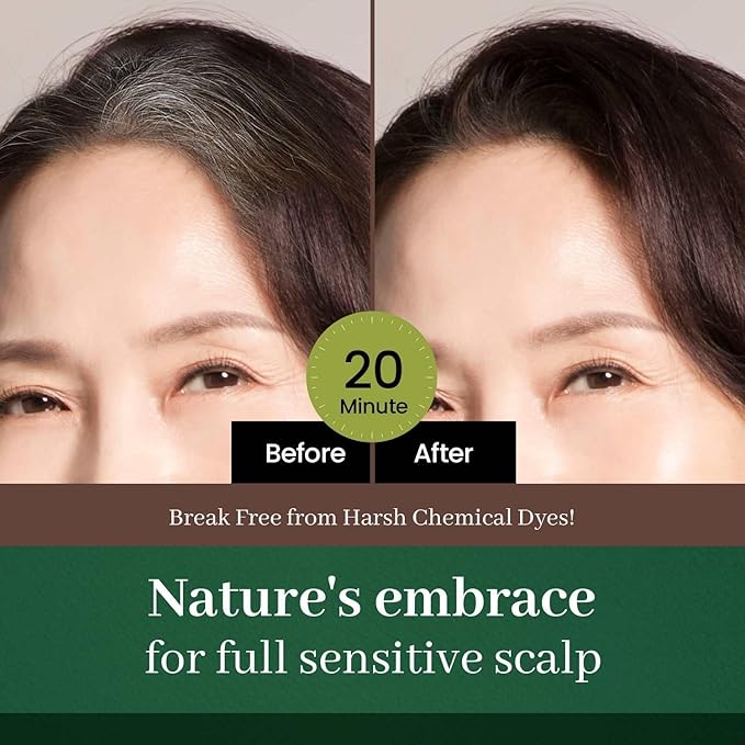 Dongsung Herb Speedy Color Cream Soft Black – Korean Herbal Vegan Hair Dye, PPD-Free, Ammonia-Free, Hypoallergenic – 100% Gray Coverage Odorless Dermatologically Tested Quick 20-Minute Application