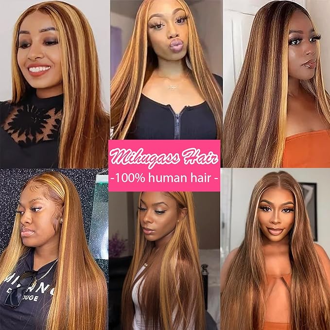 #4/27/4 Yaki Straight Clip in Hair Extensions Real Human Hair Omber Clip ins For Women Yaki Straight Clip on Hair(24inch,T1BP1B/30)