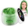 Ultikare Green Hair Color for Kids - Instant Mud Cream Gel Wax, 3.4 Fl Oz, Christmas Girl Gifts, Party, Cosplay DIY, Children's Day