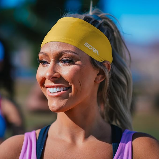 Suddora Workout Headband - Lightweight, Stylish & Comfortable Spandex Headband for Running, Workout, Football, Cosplay & Costumes