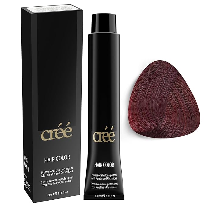 Cree Professional 5.62 - Irisee Light Red Brown Permanent Hair Color - Long Lasting, Rich Vibrant - Gray Coverage 100ml - 3.4 fl.oz.
