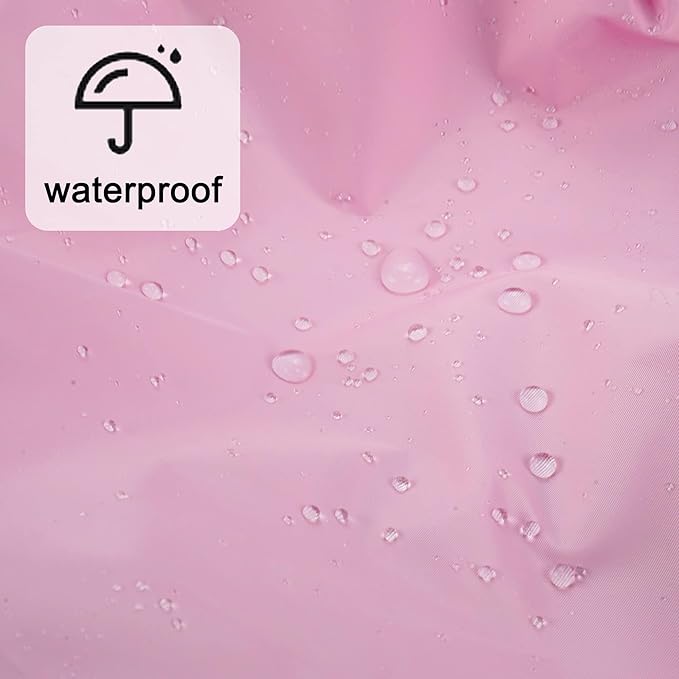 Reusable Shower Cap for Women, Large Waterproof Shower Bonnet Washable Elastic Band Bath Accessories Hair Hat for Long Hair, Braids(Black&Purple)