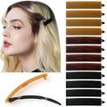 12pcs Hair Barrettes Set for Women and Girls, Hair Clips for Thick Thin Fine Hair, Non-metal Hair Accessories, Non-Slip Grip Handmade Snap Hairpin, BPA Free