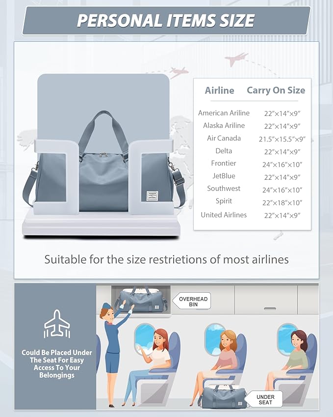 Gym Bag Womens,Travel Duffel Carry on Bag Sport Tote Bag Weekend Overnight Bag