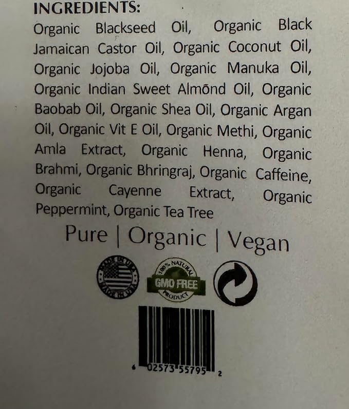 Maximum Slim Noa's Choice ORGANIC Ayurvedic Hair Growth Formula for FULLER, Longer, Thicker, Healthier Hair. Revive your Hair and Scalp TODAY! Best Treatment for Hair Loss & Thinning Hair 2.1 oz
