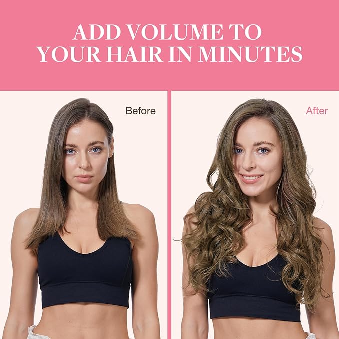 GOO GOO Clip in Hair Extensions Real Human Hair, Remy Human Hair Extensions Clip ins for Women, Natural Human Hair, 16inch 150g 9Pcs, 5 Light Ash Brown
