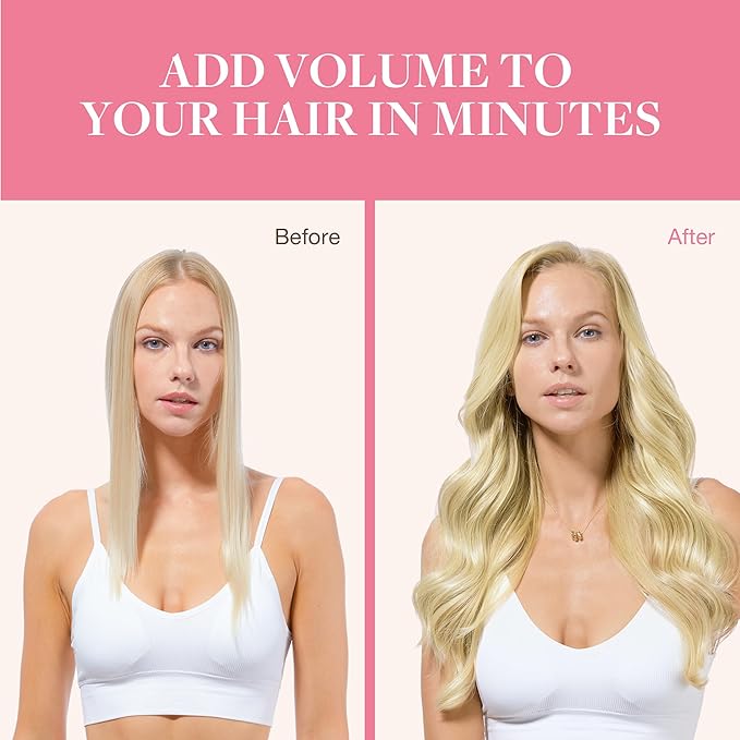 GOO GOO Clip in Hair Extensions Real Human Hair, Remy Human Hair Extensions Clip ins for Women, Natural Human Hair, 24inch 150g 9Pcs, #16/22 Light Blonde Highlighted Golden Blonde