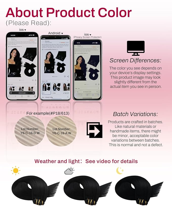 Moresoo Clip in Hair Extensions Remy Double Weft Human Hair Clip in Extensions Straight Hair Extensions for Women Jet Black #1 5pcs 80g 14inch