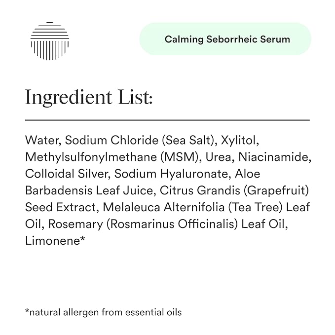 Calming Seborrheic Serum, Dermatologist Recommended, Topical Seborrheic Dermatitis Serum For Scalp, Face, and Body (8 fl oz)