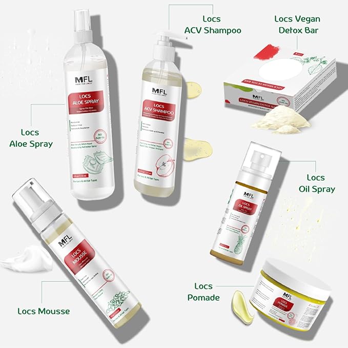 Made For Locs Vegan Aloe Refresher Spray | Hydrating Moisturizer for Locs & Dreadlocks, Natural Hair Care | Nourishing Locs Spray with Aloe Vera, 8 oz
