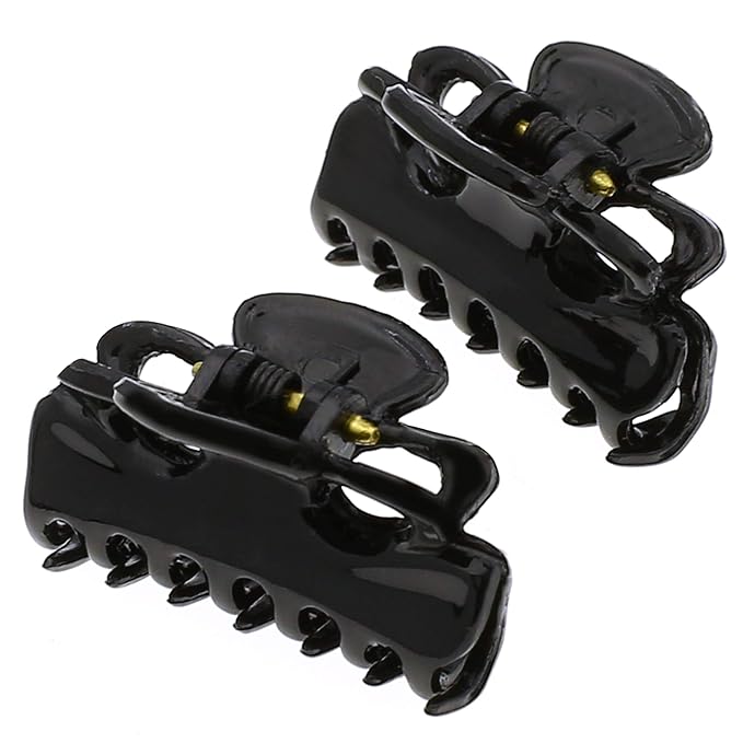 Camila Paris CP2671/2 French Hair Clip for Women, Set of 2 Small 1 inch Girls Hair Claw Clip Jaw Fashion Durable Styling Hair Accessories for Women, Ladies Strong Hold Grip Clamp, Made in France