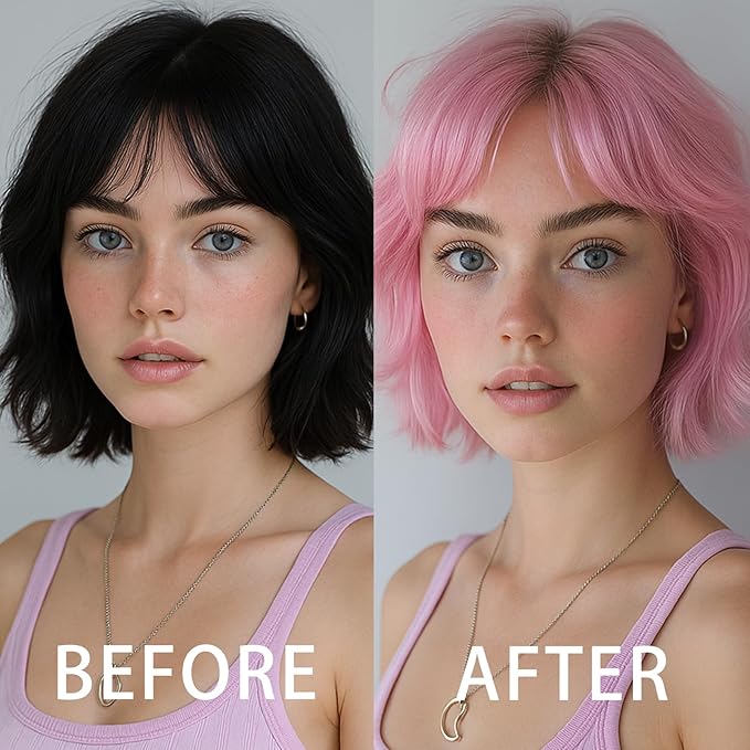 Pink Temporary Hair Color Spray for Adult & Teens Kids, 1-Day Washable Hair Spray, Fun Bright Shade for Cosplay, Halloween, DIY Hair Looks, Festivals & Parties