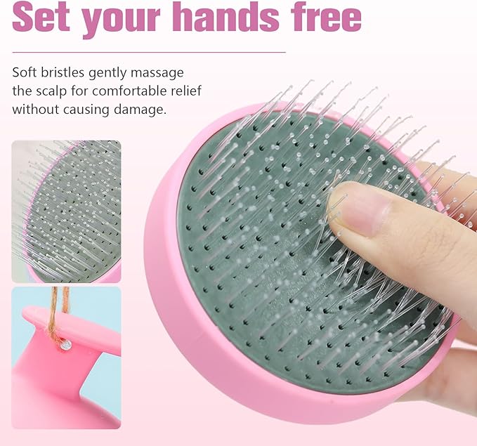 Portable Travel Scalp Cleansing Brush - Dual-Use Dry/Wet Exfoliator Removes Dandruff&Buildup,Suitable for Both Men&Women.Blue