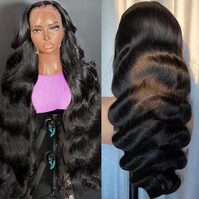 Body Wave Lace Front Wigs Human Hair Pre Plucked Glueless Wig 13x6 HD Lace Front Wigs Human Hair 200% Density Frontal HD Lace Wigs for Women 22 Inch